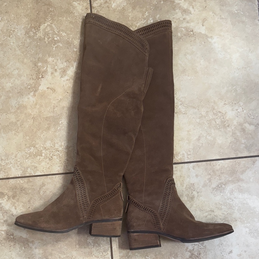 Vince Camuto Brown Over the Knee Boots